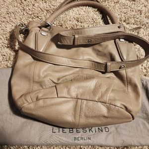LIEBESKIND Leather Bag w/ handles and shoulder strap